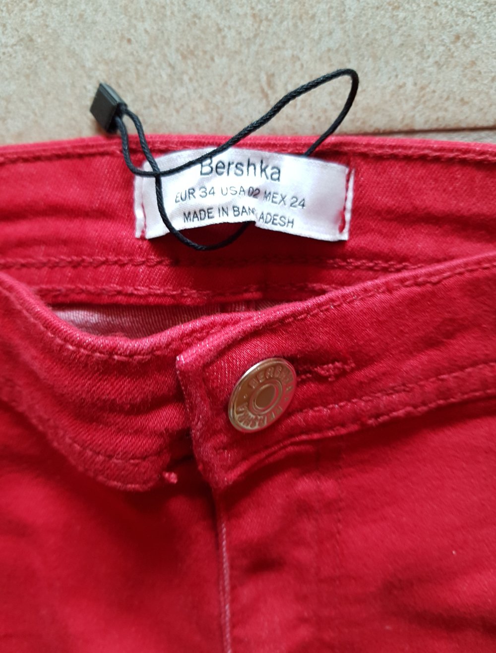 Neu! Rote Shorts Radlerhose Highwaist Gr.34