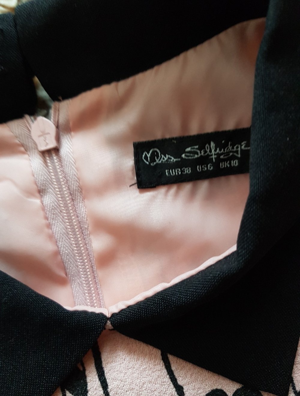 Jumpsuit Playsuit  gemustert rose schwarz Gr.38