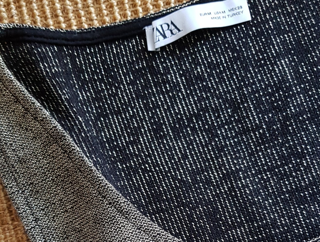 Neu! Zara Croptop Partytop Silber Schwarz Gr.M