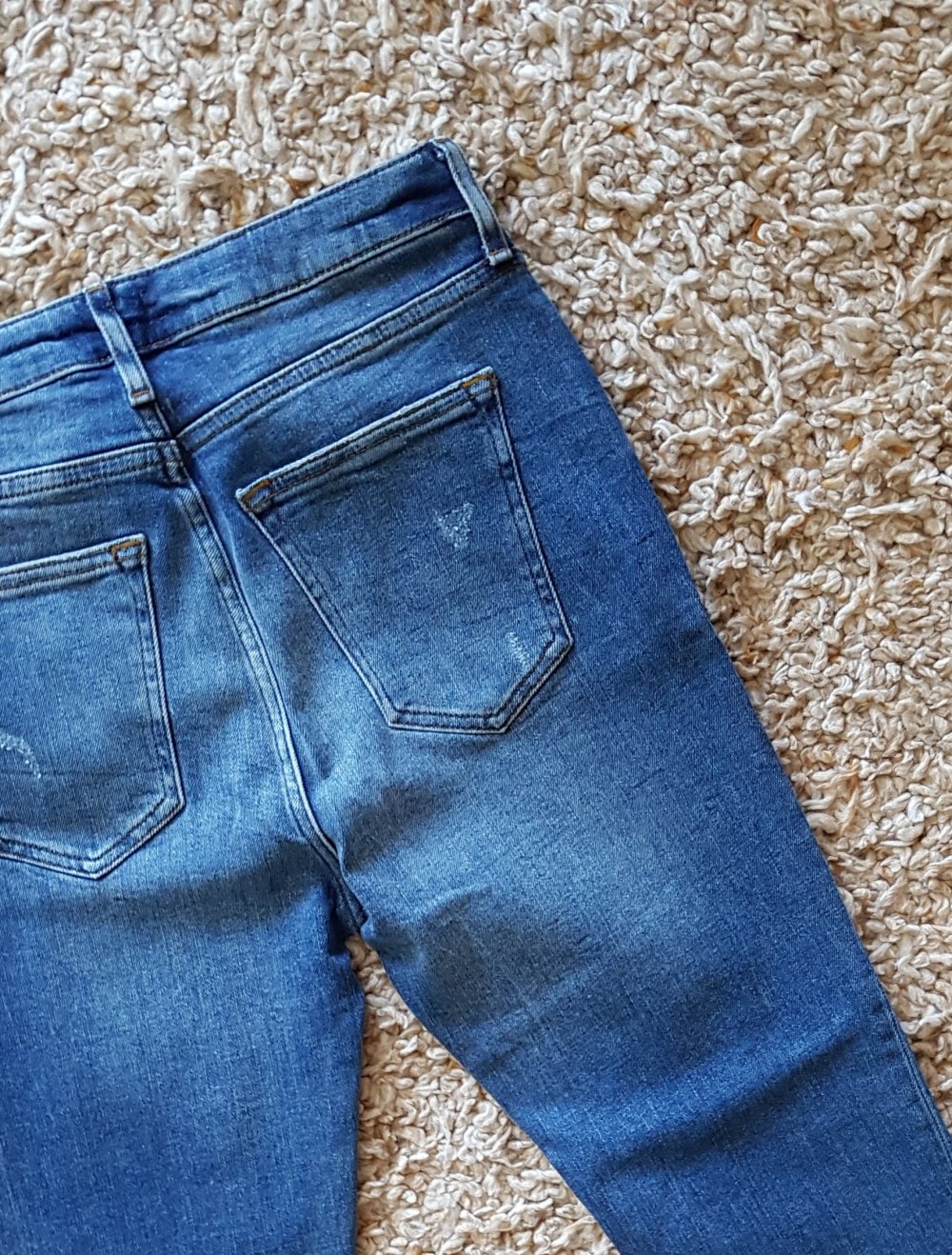 Neu! Ausgefranste Jeans highwaist 7/8 Länge Ankle Gr.36