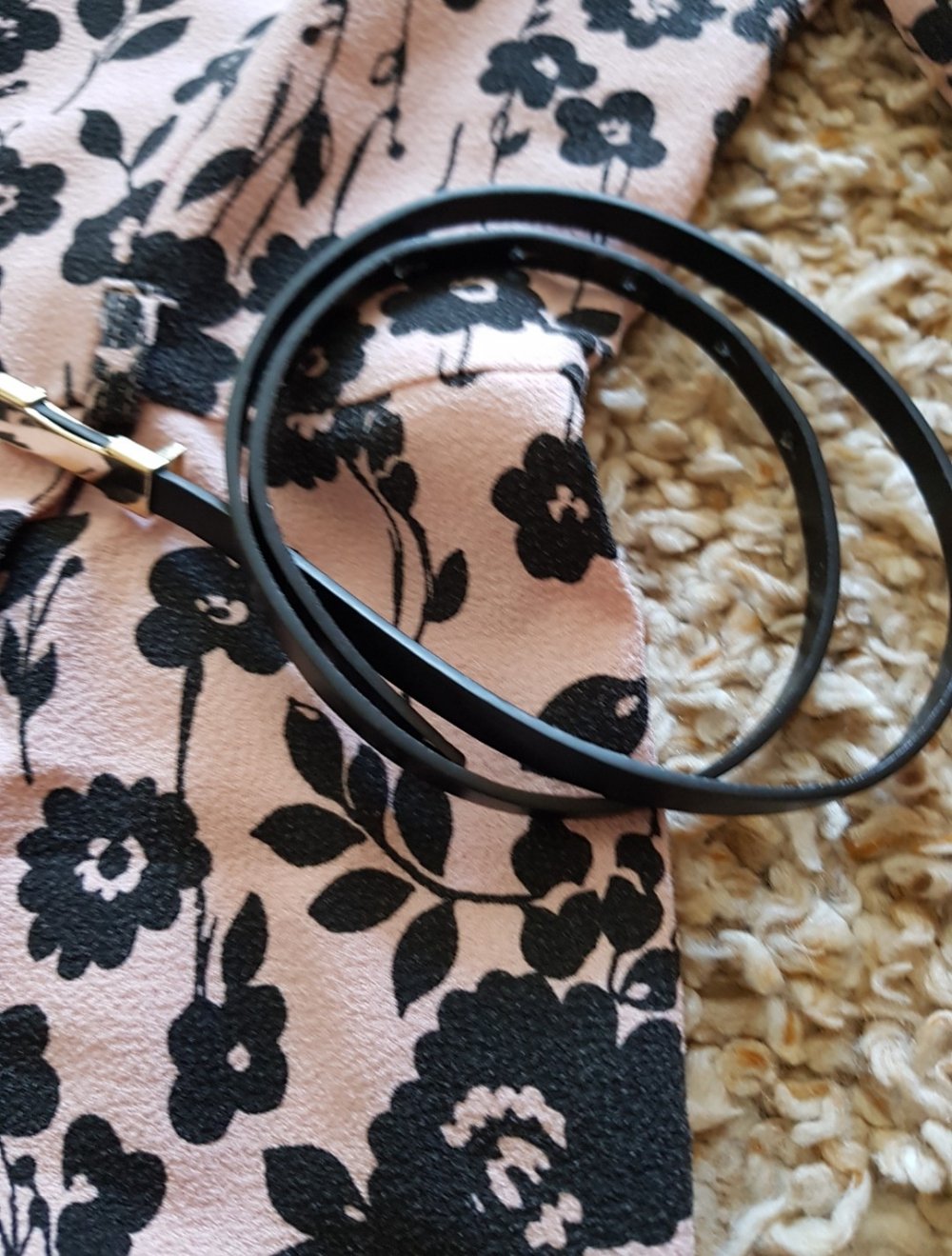 Jumpsuit Playsuit  gemustert rose schwarz Gr.38