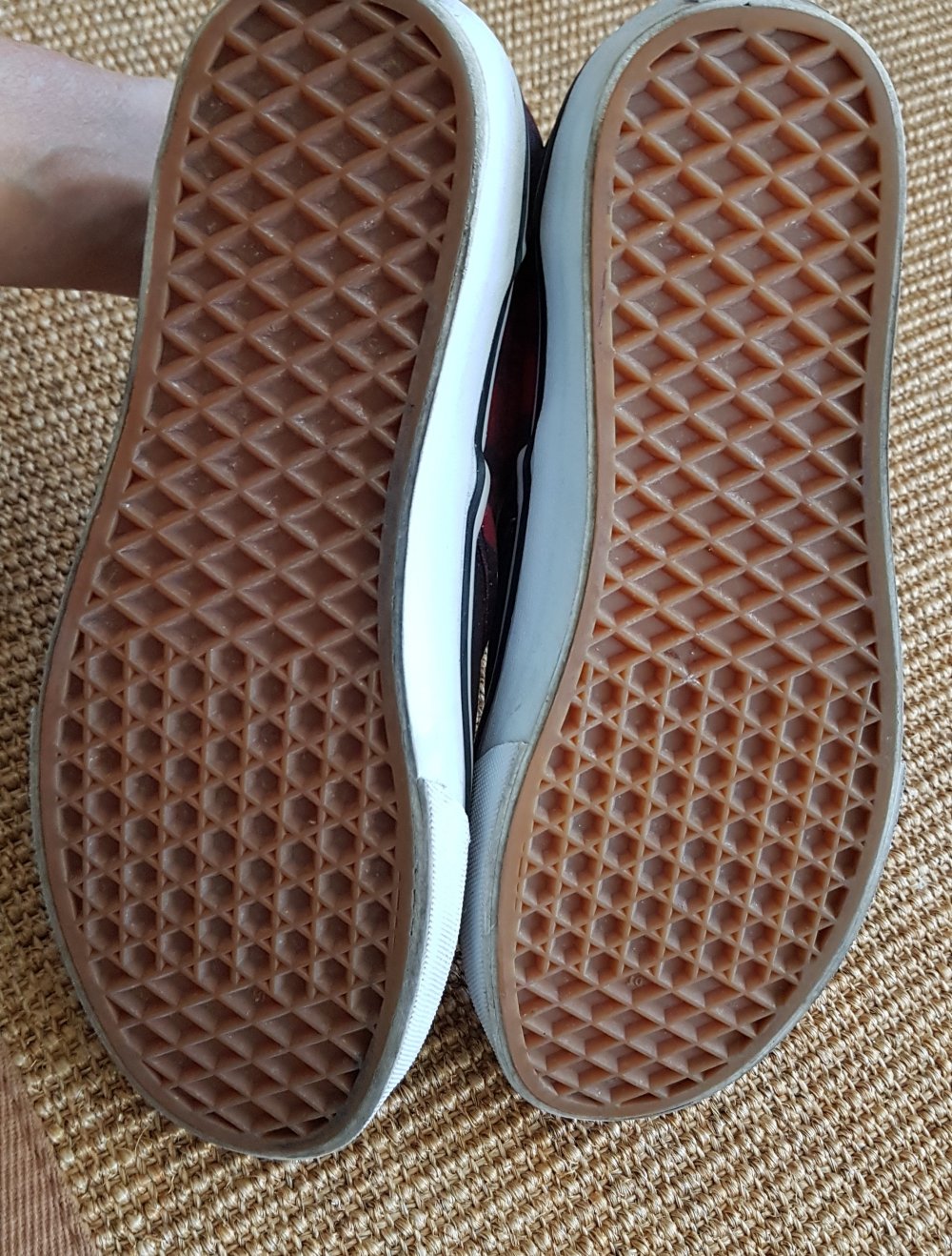 Vans Slip-on Sneaker rot Blumen gemustert Gr.39