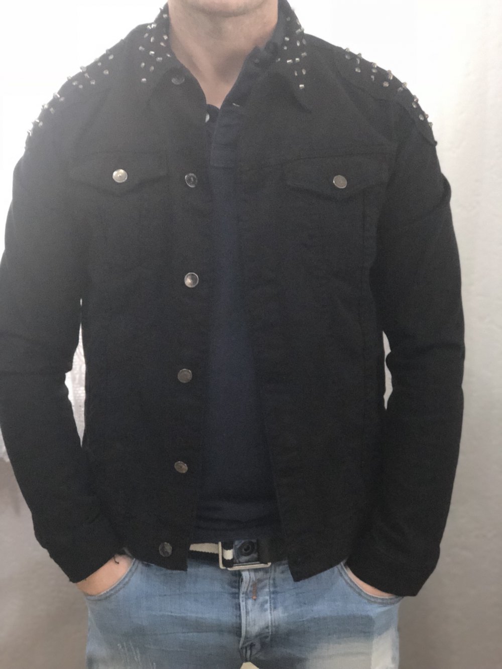 Jeansjacke schwarz