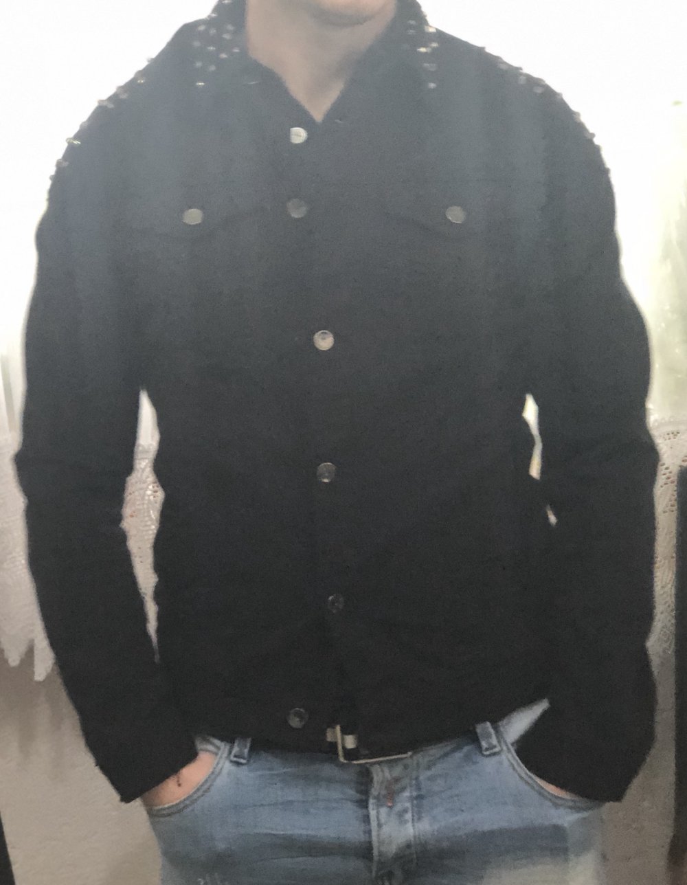 Jeansjacke schwarz