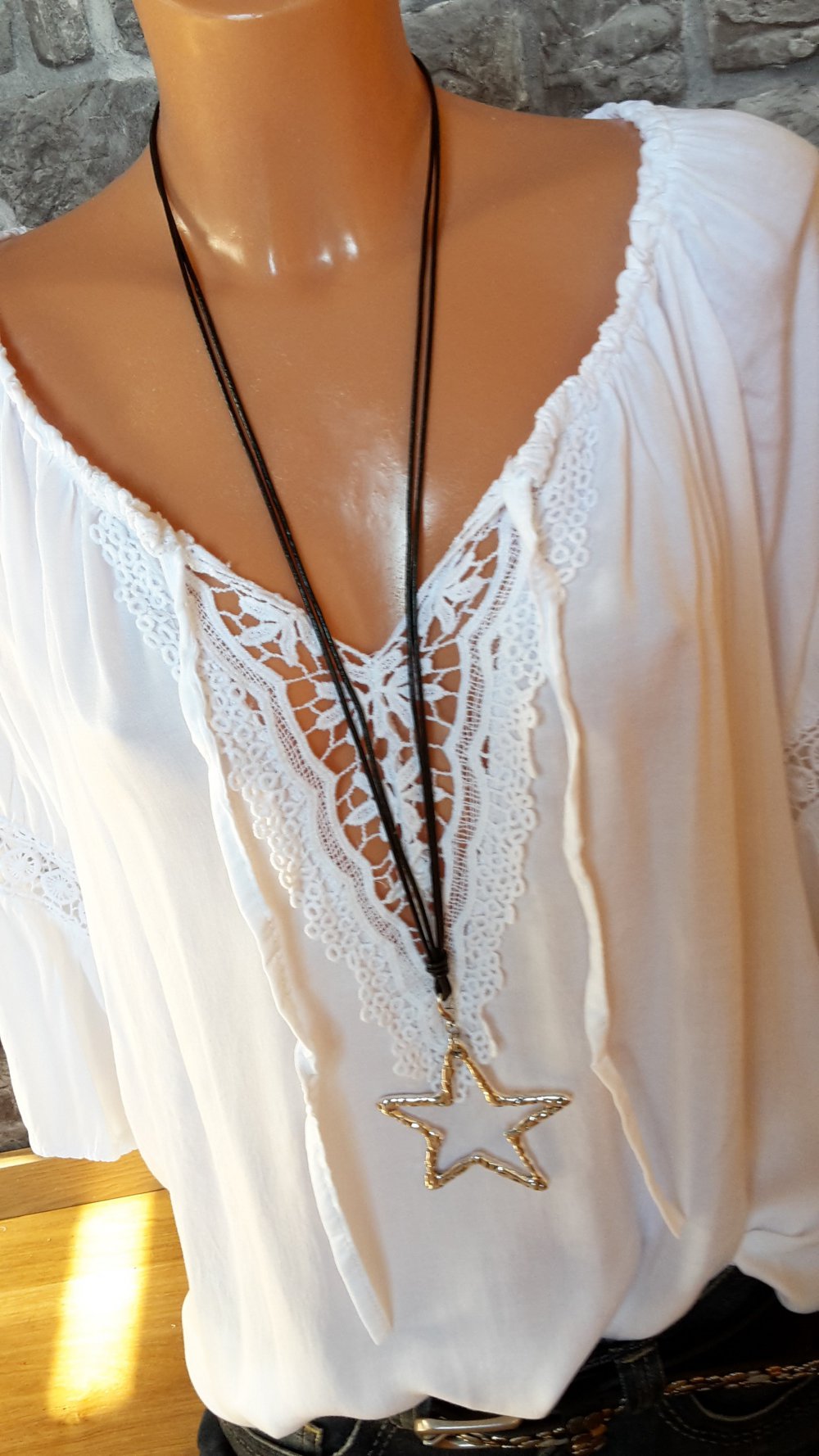Hippie Bluse im Hippie Ibiza Stil