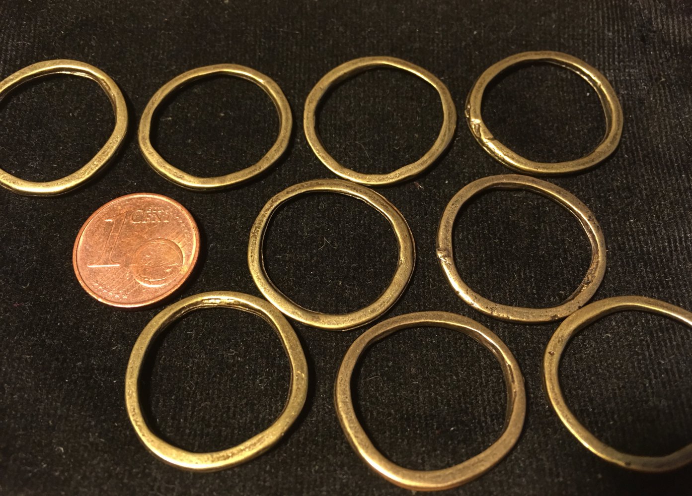 bronze Anhänger, Connector, Ring 