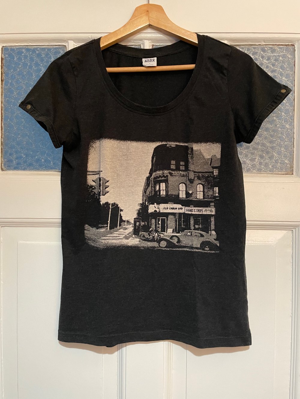 T-Shirt dunkelgrau mit Print