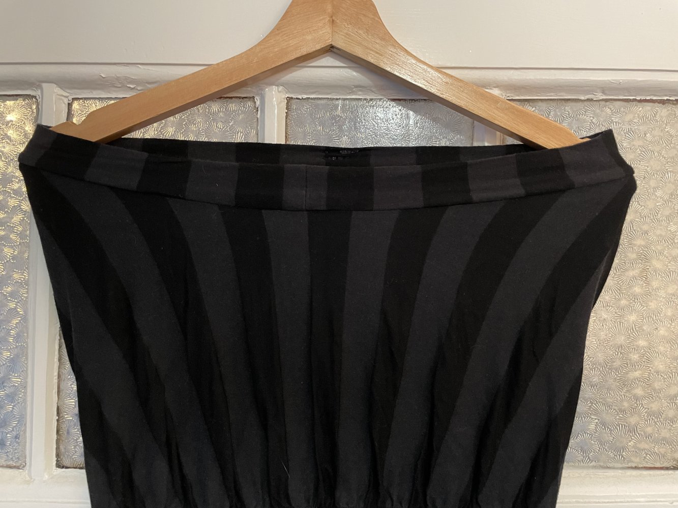 Kleid gestreift schulterfrei