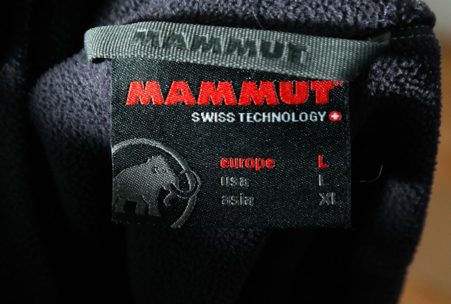 Mammut Fleecejacke dunkelgrau grün Sportjacke Layer L Winter