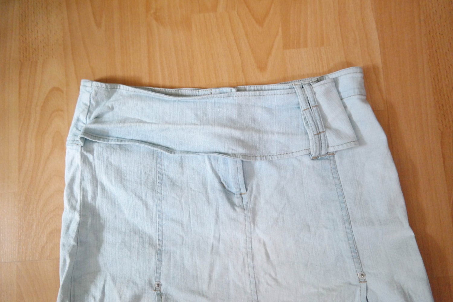 Vintage 90er 00er Rock Jeansrock Highwaist hellblau M 38 Y2K