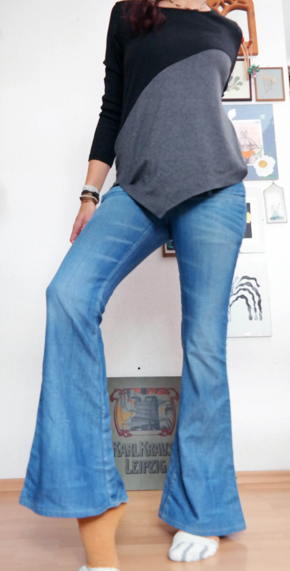 G-Star Jeanshose Jeans Hose Riesenschlag Flared Hippie 70er Cube Super Bell Cut 28 S XS 36 34