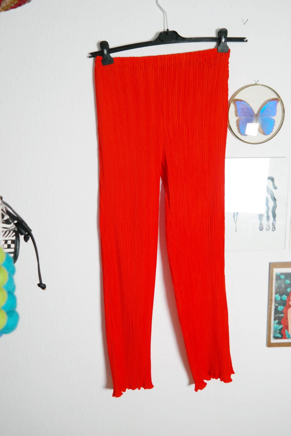 Wie neu Samsoe Samsoe Hose rot Plissee Plisseehose wide leg XXS XS S 32 34 36
