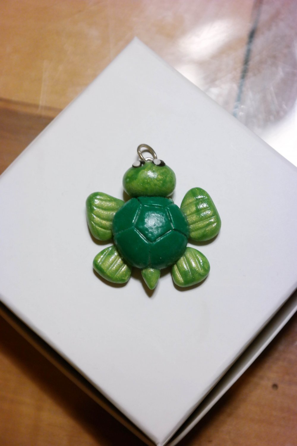 Handmade Schildkröte Anhänger Kette Turtle Wasserschildkröte Kawaii Lolita