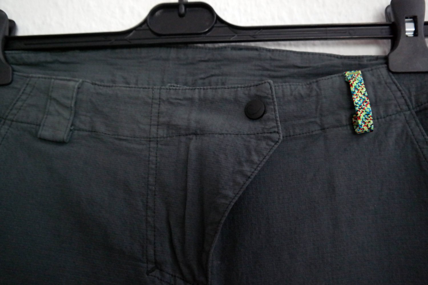 Edelrid Shorts kurze Hose Biobaumwolle anthrazit S 36 38 Stretch Kletterhose Boulderhose 