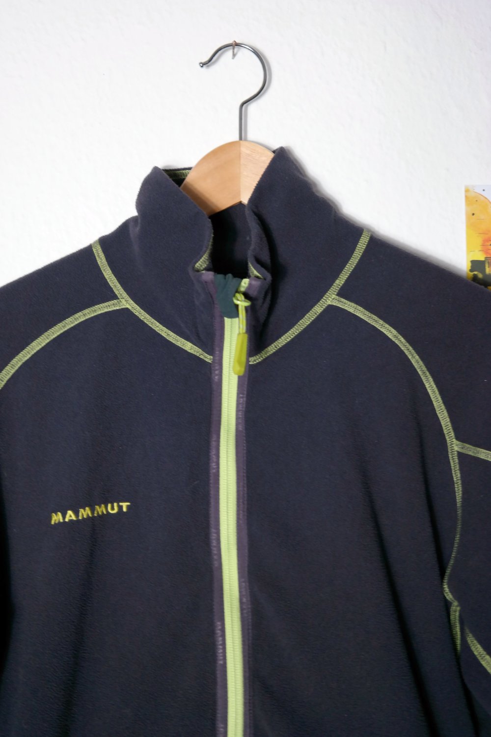 Mammut Fleecejacke dunkelgrau grün Sportjacke Layer L Winter