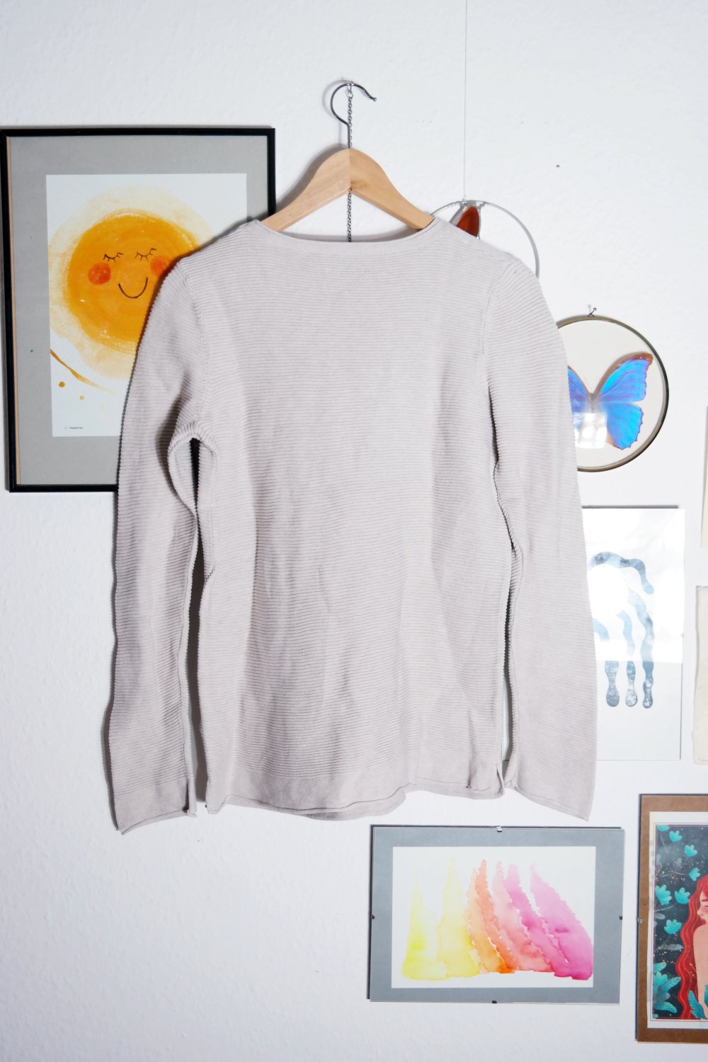 Tom Tailor Pullover Organic Cotton Biobaumwolle GOTS beige L 40 Basic