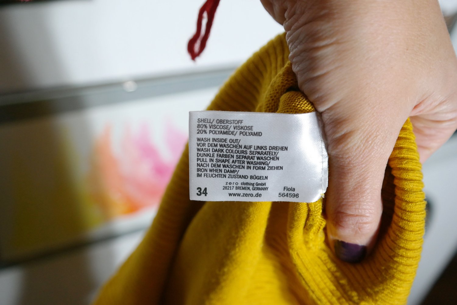 Zero Pullover Fiola Wasserfallausschnitt gelb weiter Ausschnitt 34 XS oversized M 38