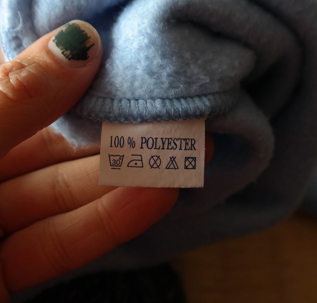 Vintage Fleecepullover Pullover Sweater Sweatshirt Tribal Mandala hellblau weich kuschelig Stickerei bestickt XL 42