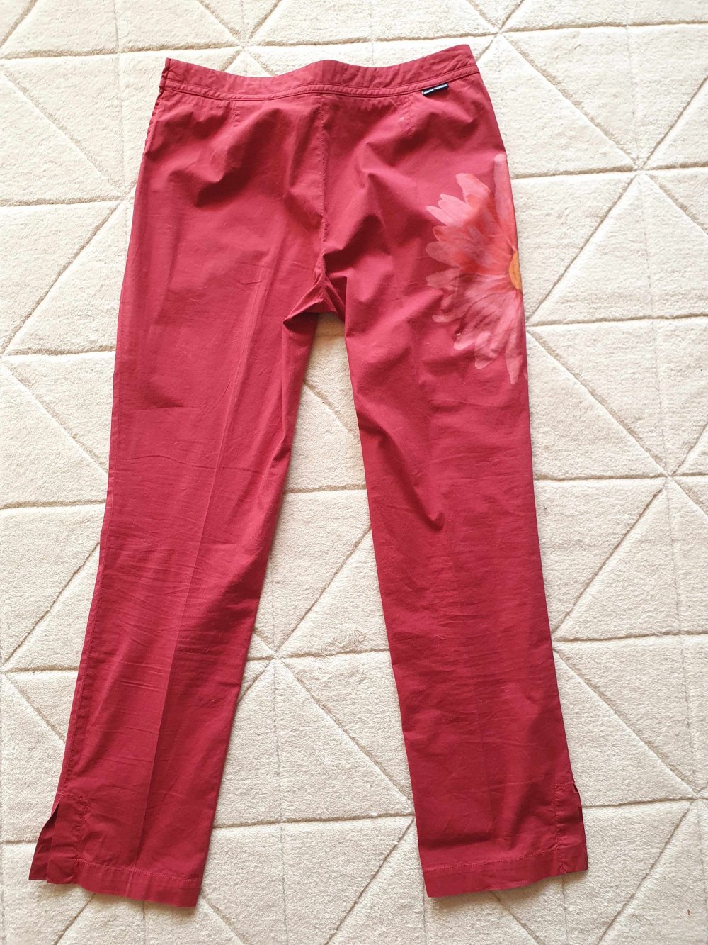 Marina Yachting Hose rot Blume Gerbera 46 M 38 Sommer