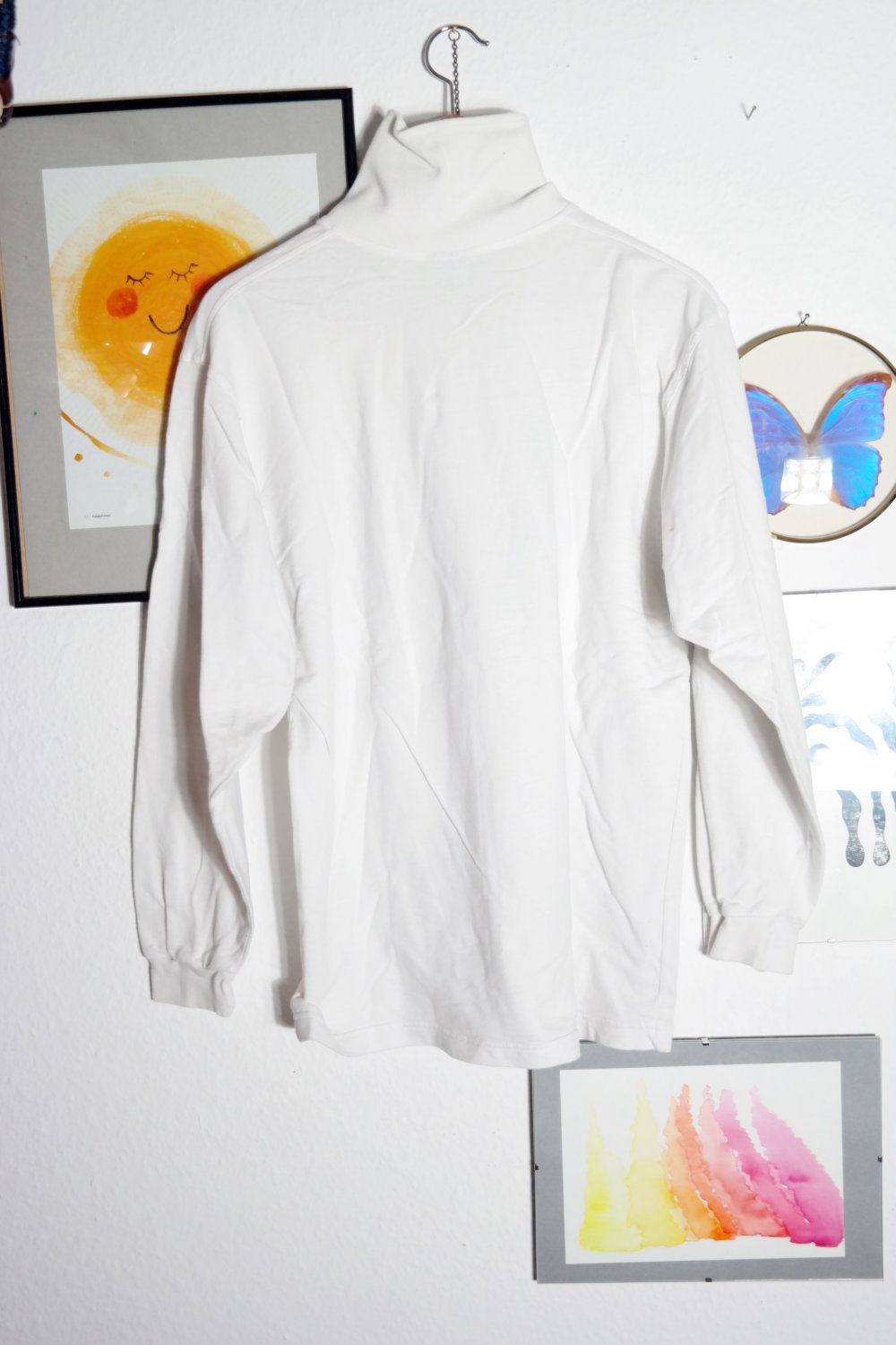 Original Vintage Mäser Pullover Rollkragen Ski Motiv bunt 80er 90er