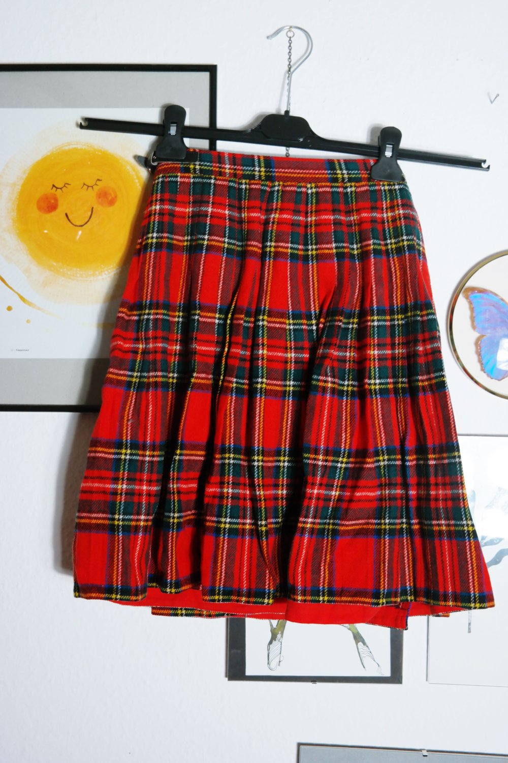 Original Schottenrock Kilt 100% Wolle kariert Gorray Made in England XS S 34 36