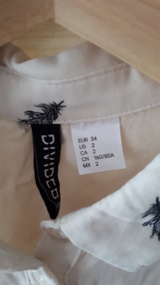 Leichte Feder-Bluse kurzärmlig, Gr. XS/S