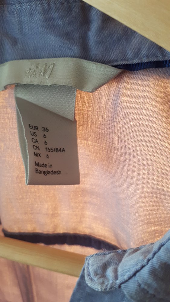 Basic Skyblue Bluse, Gr. S/36