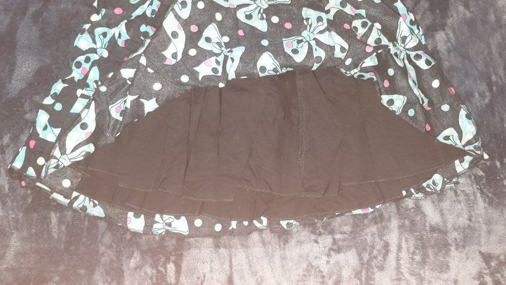 Stoffmini mit Schleifenprint