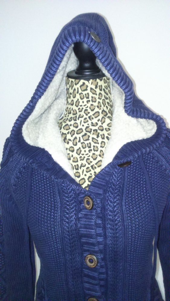 Gefütterte Strickjacke 