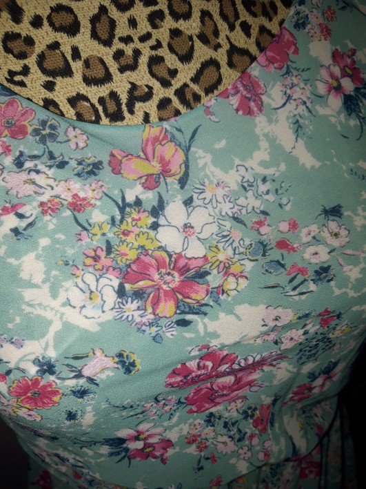 kurzes Sommerkleid - Floral Print