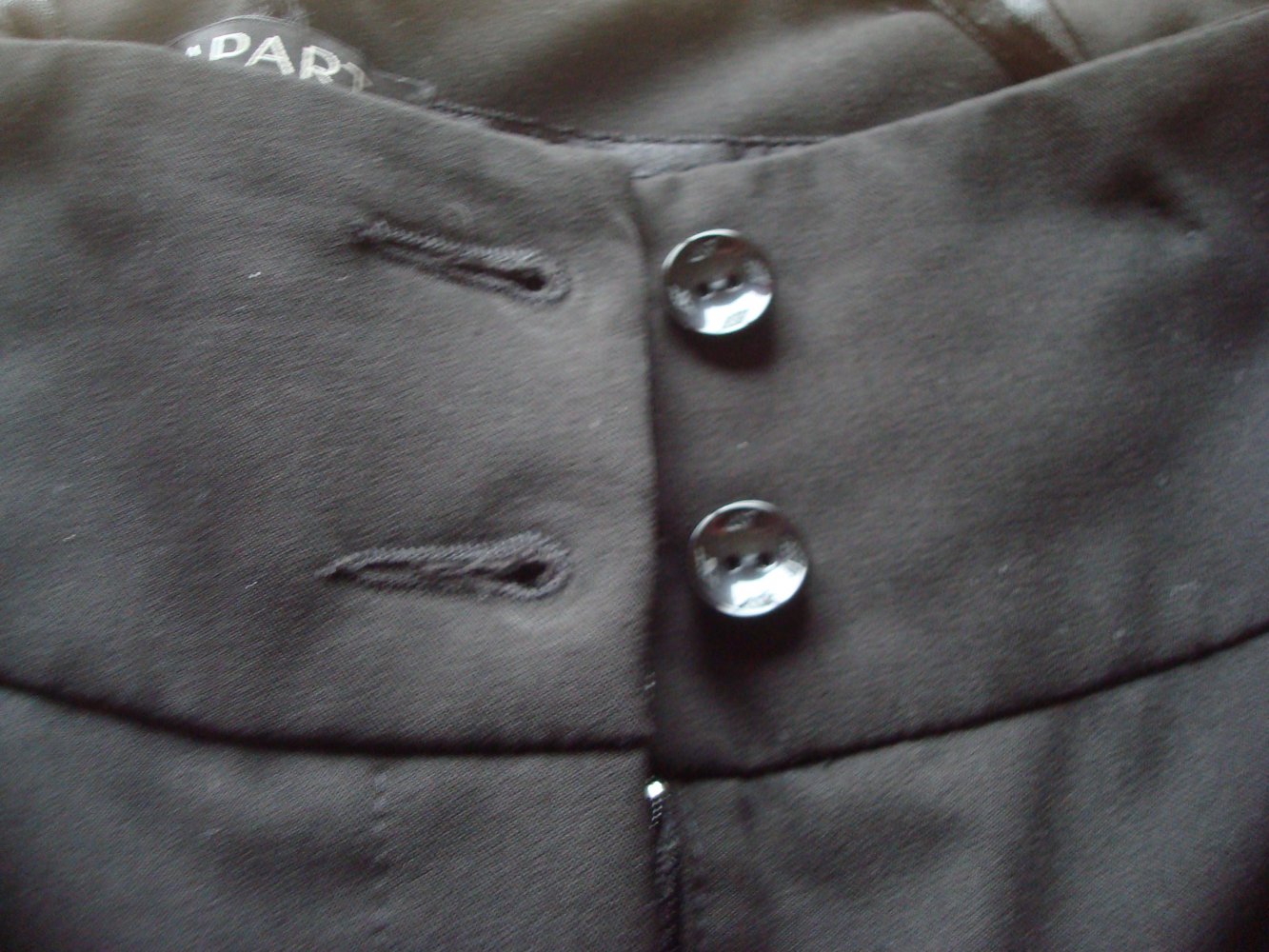 Hose, Marlenehose, weite Hose in Schwarz 