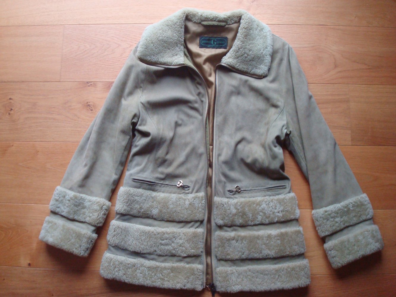warme lange Lammfelljacke, Lammlederjacke
