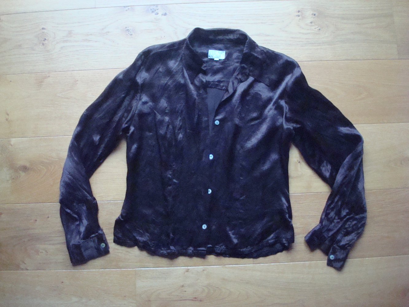 glänzende Bluse, Langarmbluse von s. Oliver