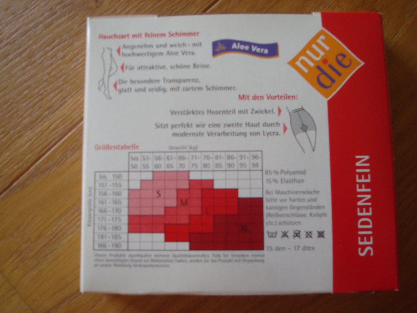 Strumpfhose, Nylonstrumpfhose Feinstrumpfhose Neu mit Aloe