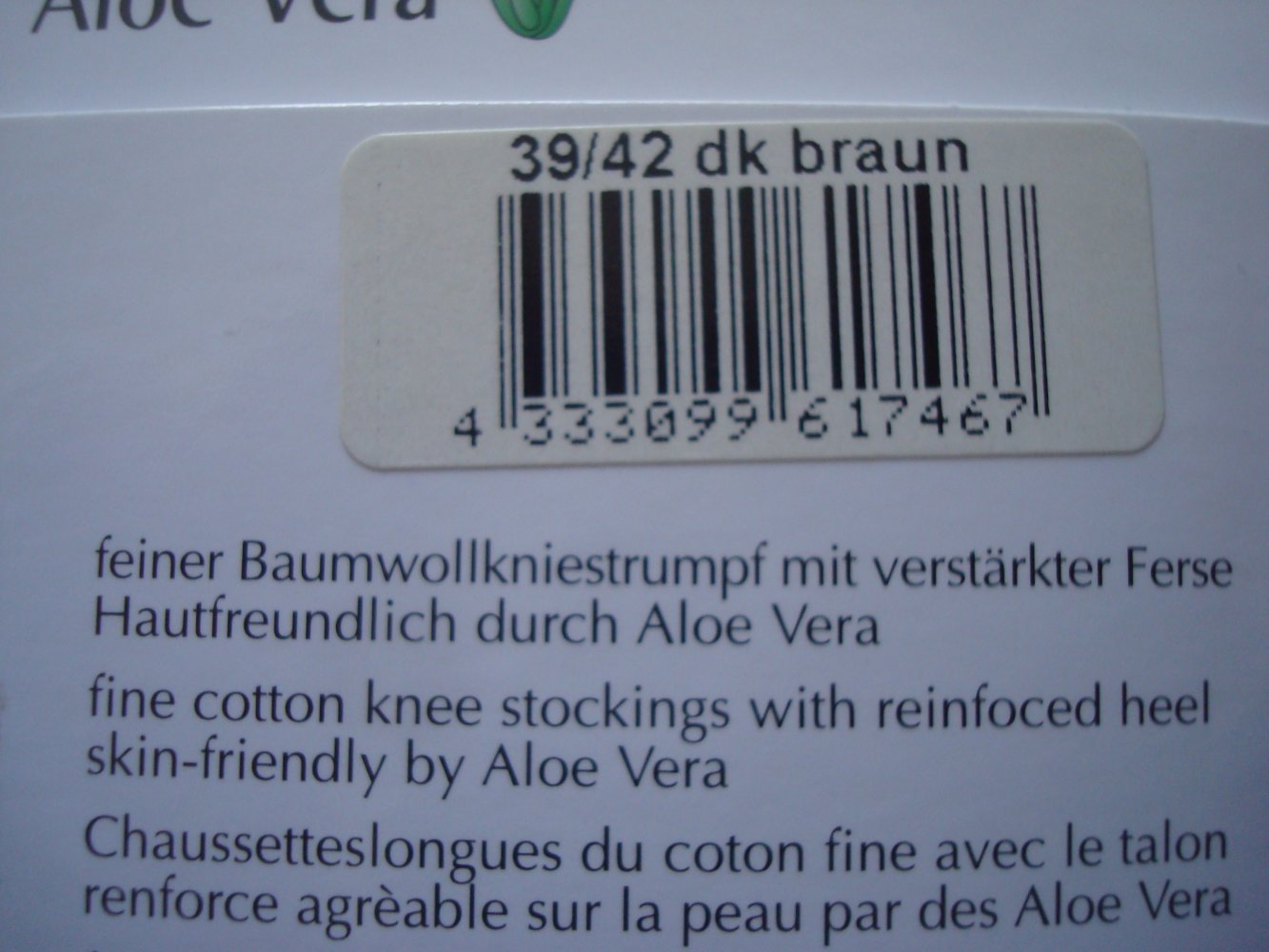 blickdichter Kniestrumpf, Strumpf Neu