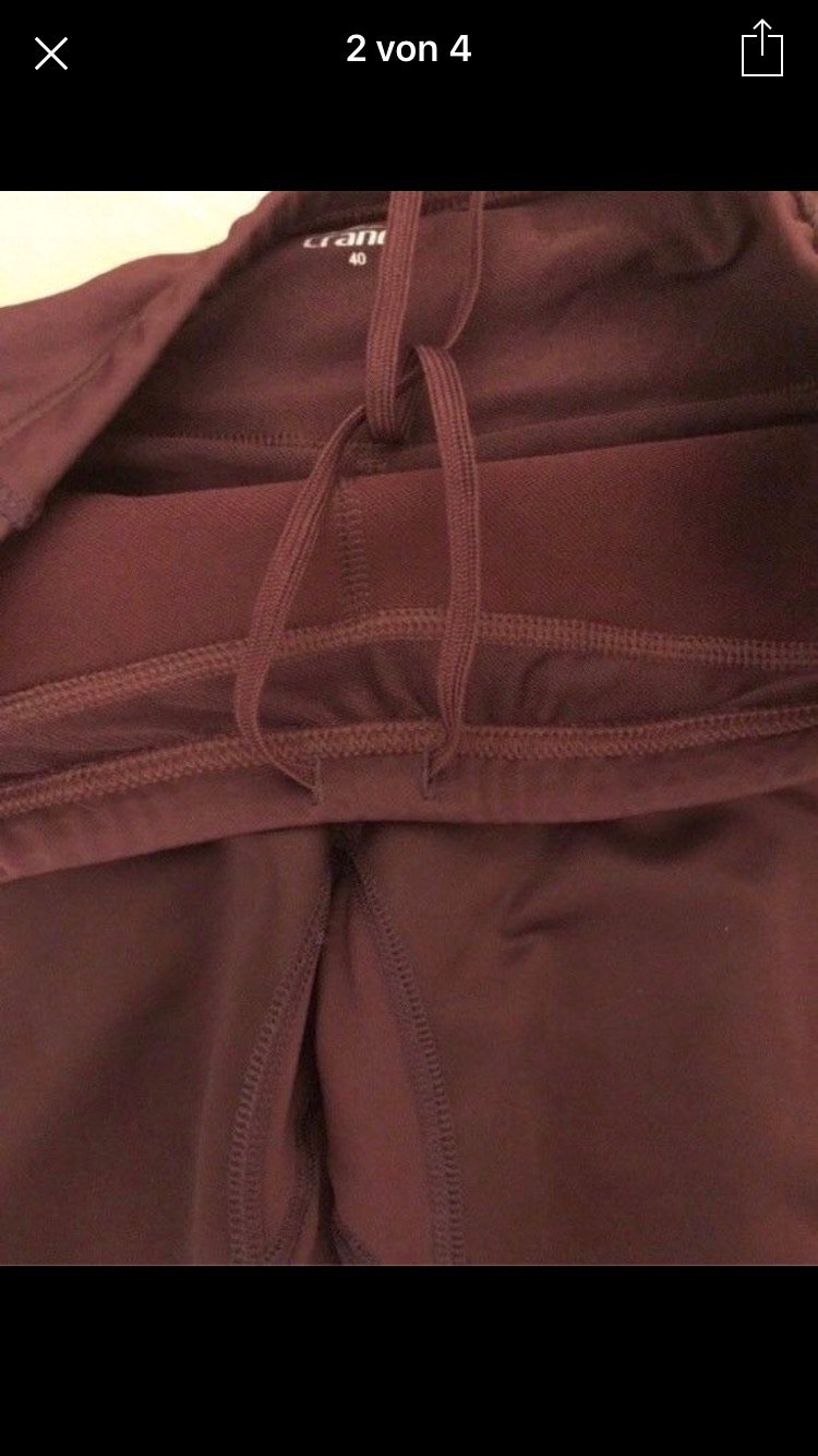 Crane Sporthose Fitness Sport Gr 40 rot lila violet Hose M L 38