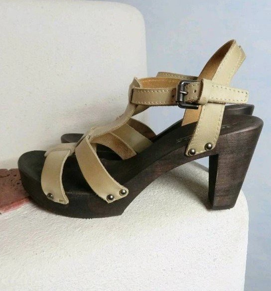 NEU! Softclogs Leder Sandalette Plateau 41 Modell 3188 fabienne elefant