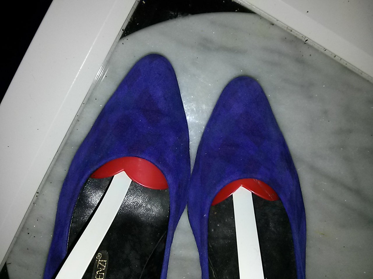 Pumps von Gianmarco Lorenzi - Gr. 38- blau/lila