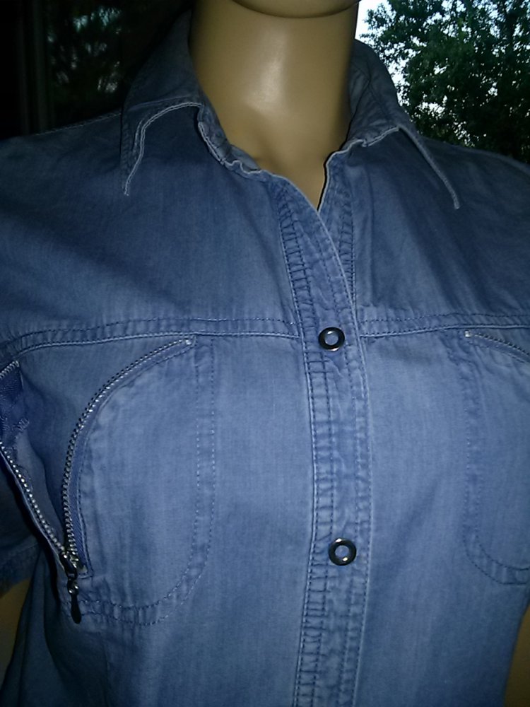 Jeansbluse - Gr.38