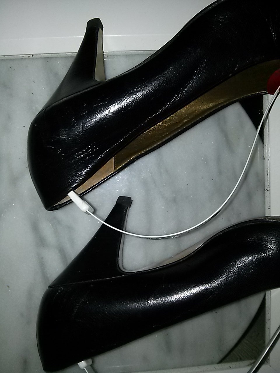 Pums von Dagmina (Made in Italy) - schwarzes Leder- Gr.37