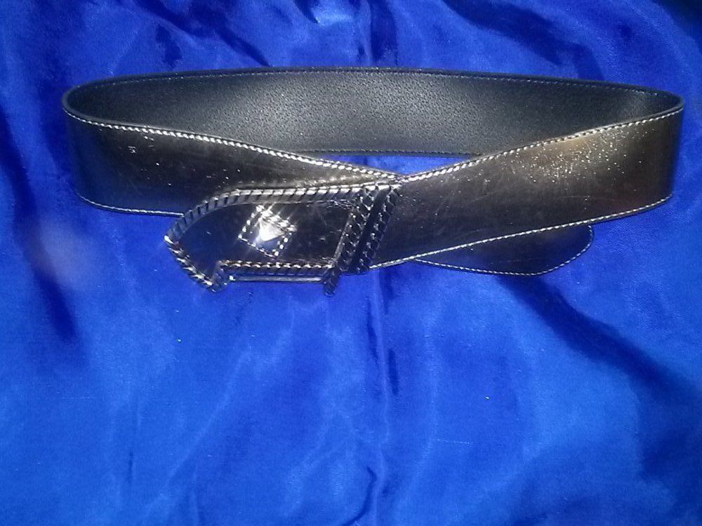 Gürtel metallic mit Metallschliesse - 80 cm