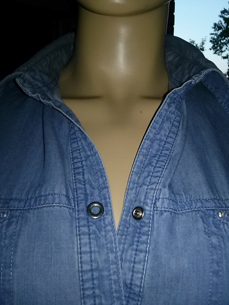 Jeansbluse - Gr.38