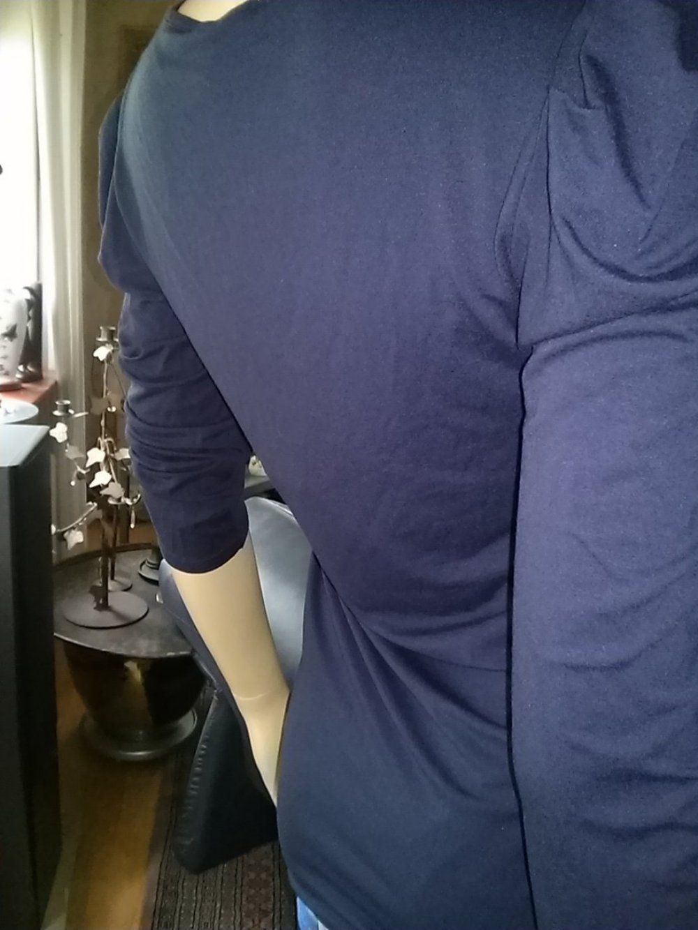 T-shirt mit 3/4-Arm von Tramontana- blau - neu-Gr.L