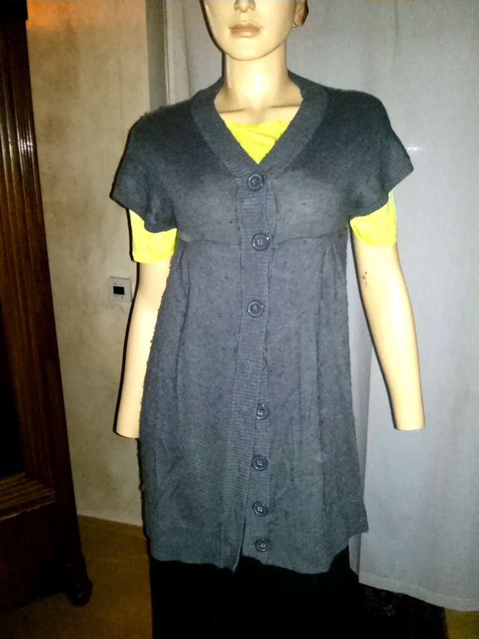 Damen-Long-Weste von H & M - Gr.S-grau