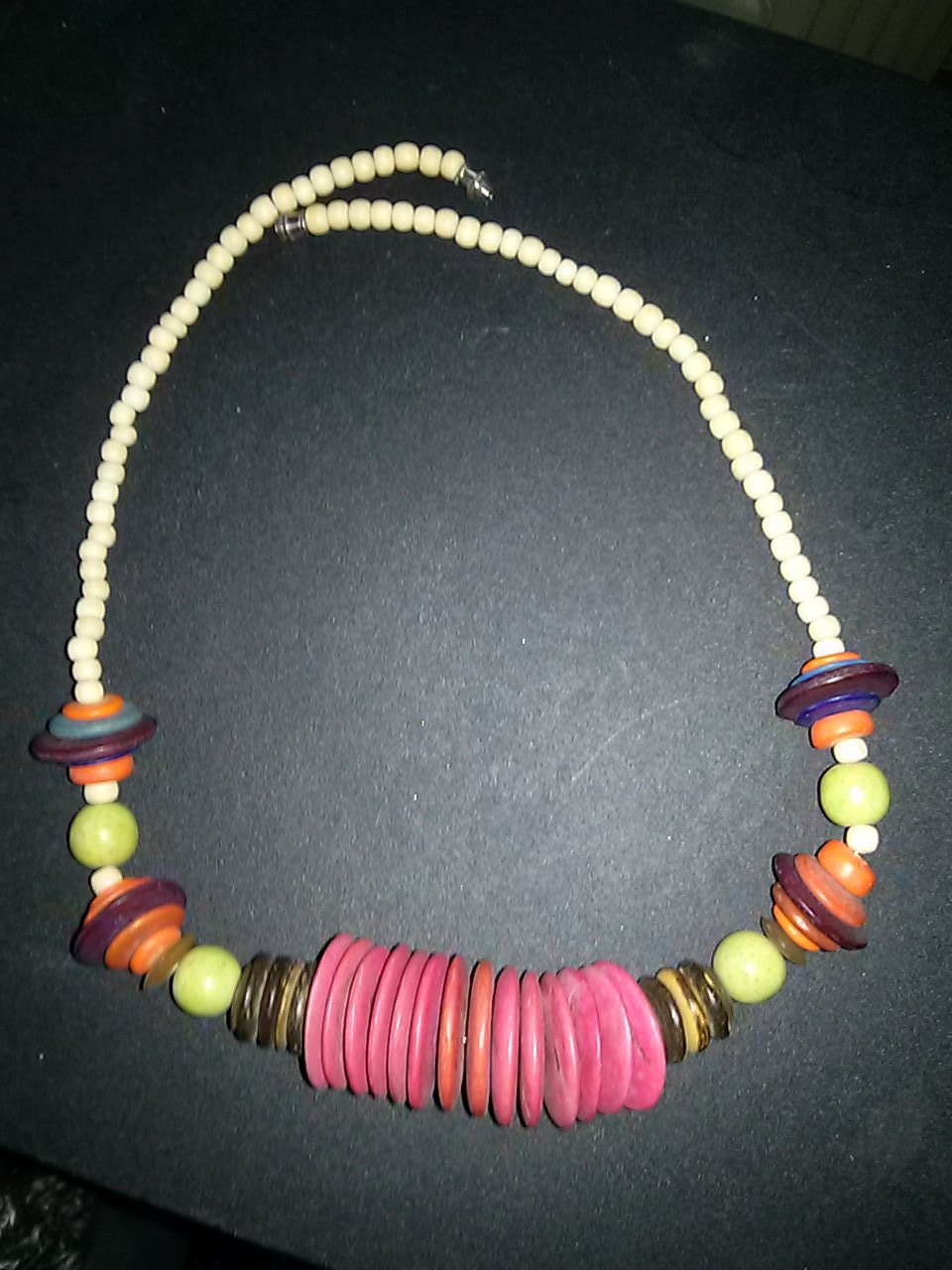 Afrikanische Halskette- Handarbeit - 50 cm