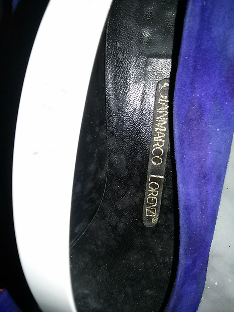 Pumps von Gianmarco Lorenzi - Gr. 38- blau/lila