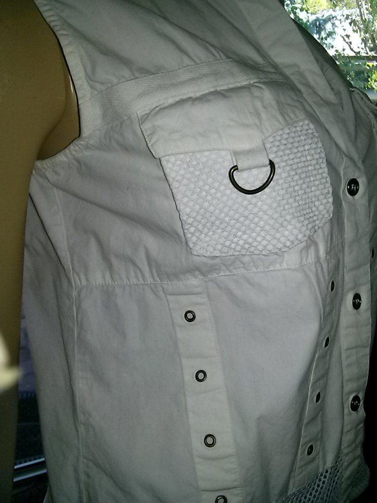 weisse Baumwoll-Weste von odysy - Gr.40