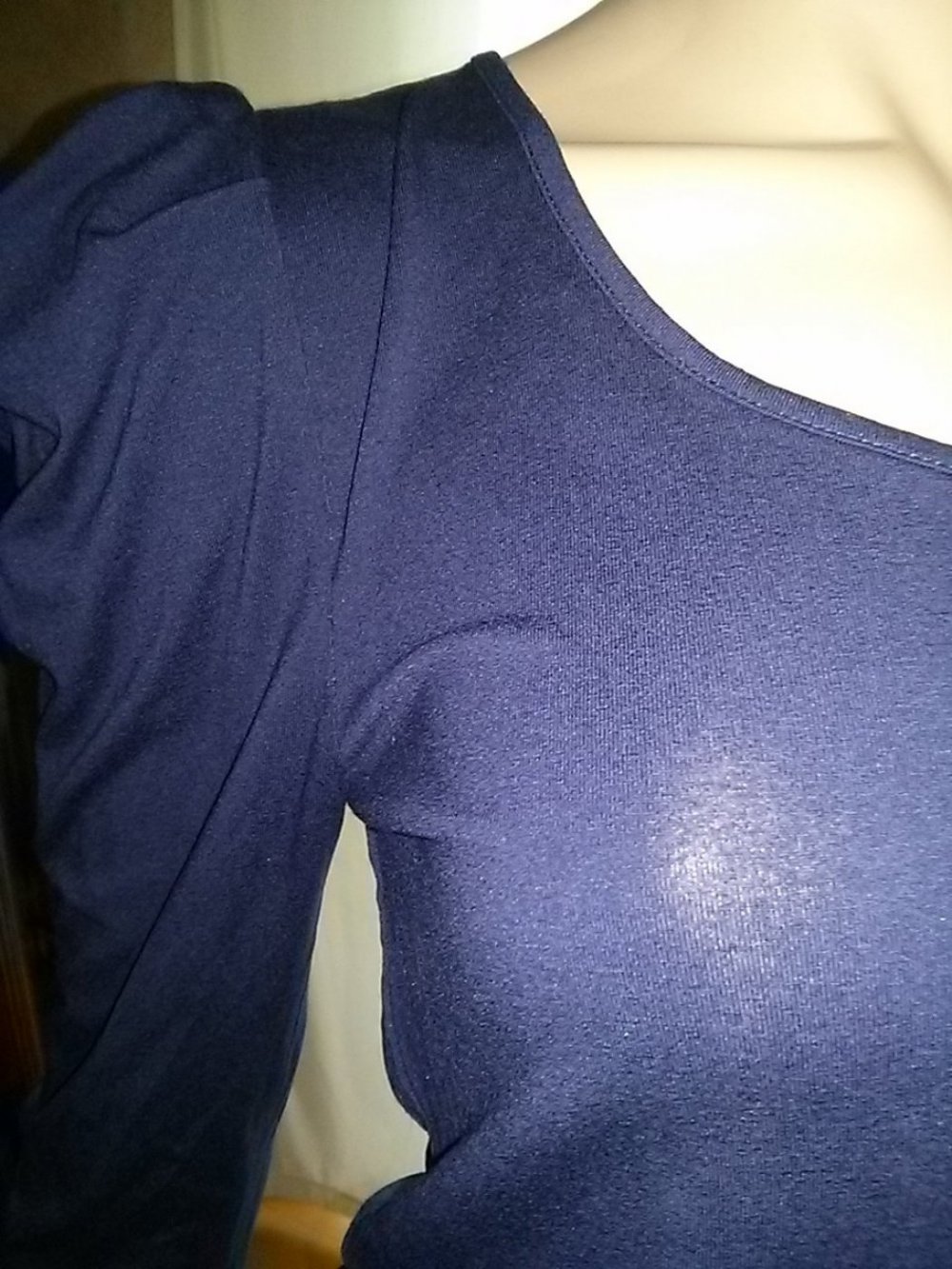 T-shirt mit Blusenärmel von Tramontana- blau - neu-Gr.L