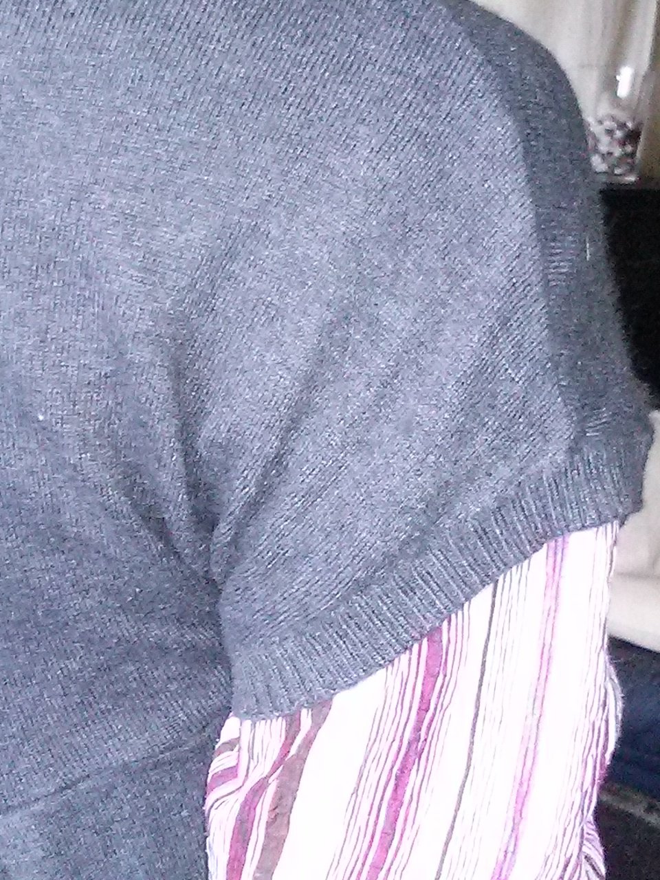 Damen-Long-Weste von H & M - Gr.S-grau