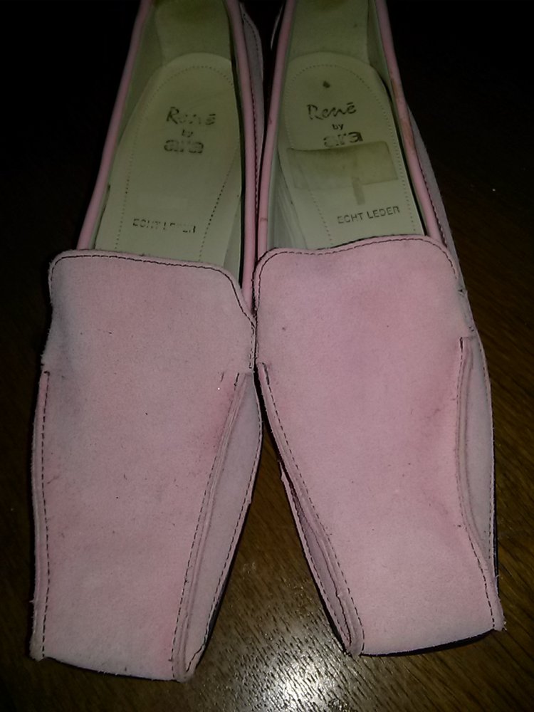 Damenslipper Rene by Ara- rosa- Gr.37,5- Lederschuh neu